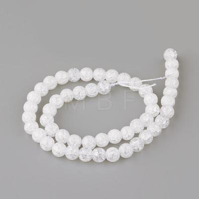 Synthetic Crackle Quartz Beads Strands GLAA-S134-10mm-05-1