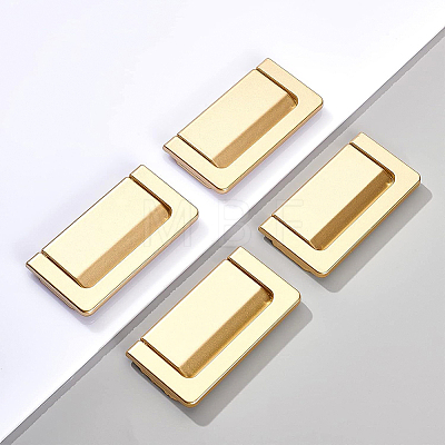 Alloy Embedded Sliding Concealed Cabinet Drawer Handles DIY-WH0304-143B-1