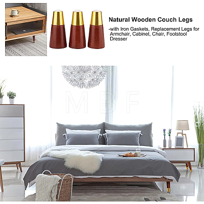 Natural Wooden Couch Legs DIY-WH0304-057-1