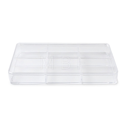 6 Grids Plastic Bead Containers with Cover CON-K002-03B-1