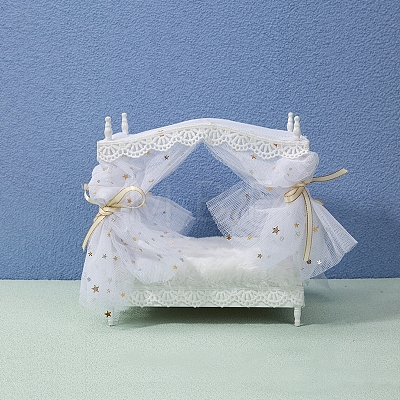 MDF Board Princess Bed Miniature Ornaments PW-WG87FD1-01-1