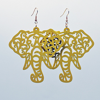 Hollow Wood Dangle Earrings FS-WG18EE7-12-1