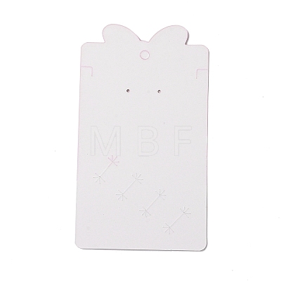 Rectangle Bowknot Earring Display Cards CDIS-P007-E01-1