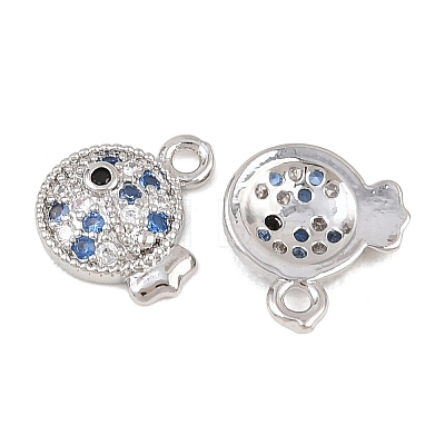 Brass Micro Pave Cubic Zirconia Pendants KK-L261-14C-P-1