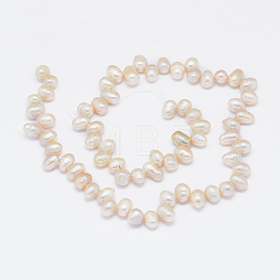 Natural Cultured Freshwater Pearl Beads Strands PEAR-G004-01D-01-1