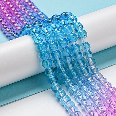 Dyed & Heated Synthetic Quartz Beads Strands G-P502-01A-02-1