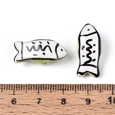 Handmade Porcelain Ceramic Beads PORC-T133-28J-1