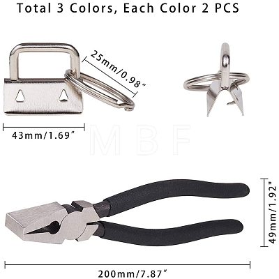 Iron Split Key Rings DIY-PH0024-89-1