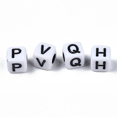 Opaque Acrylic Beads SACR-S273-35E-01-1
