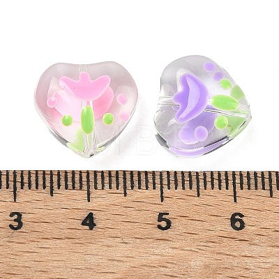 Handmade Lampwork Enamel Beads LAMP-A014-07-1