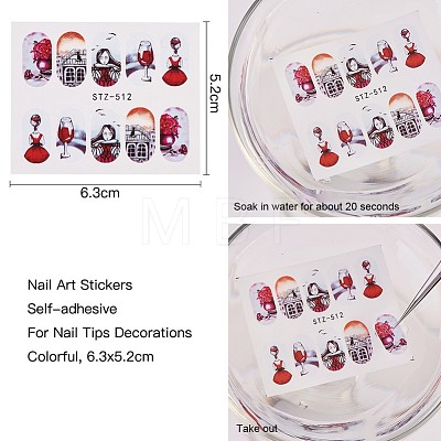 Nail Decals Stickers MRMJ-Q042-M-1