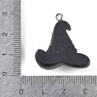 Halloween Theme Resin Pendants RESI-M046-01M-01-1