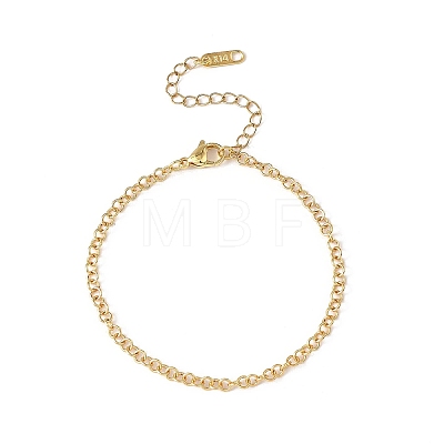 Brass Rolo Chains Bracelets for Women BJEW-JB12780-1