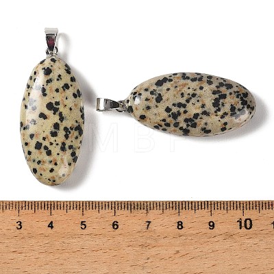Natural Dalmatian Jasper Pendants GG-CBACB71-01P-09-1