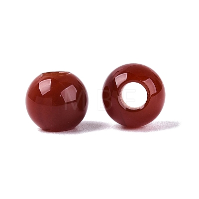 Natural Carnelian(Dyed & Heated) European Beads G-Q607-03C-1