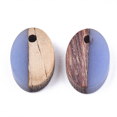 Resin & Walnut Wood Pendants RESI-S358-30B-1