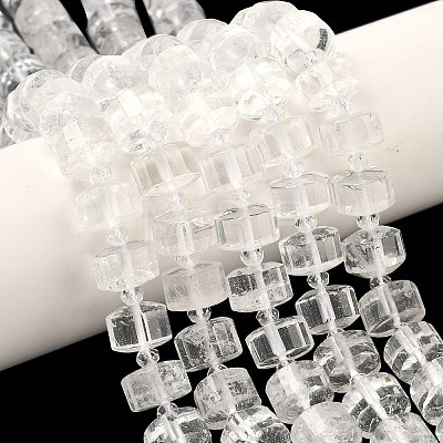 Natural Quartz Crystal Beads Strands G-G453-G03-7x12mm-1