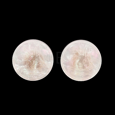 1-Hole Resin Alloy Shank Buttons FIND-B065-03G-04-1