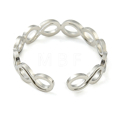 304 Stainless Steel Adjustable Open Rings RJEW-S237-02P-1