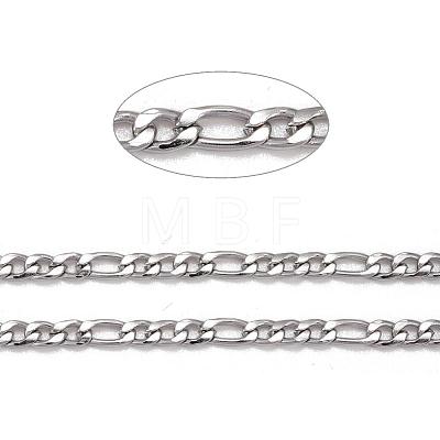 304 Stainless Steel Mother-Son Chains CHS-K001-32-3mm-1