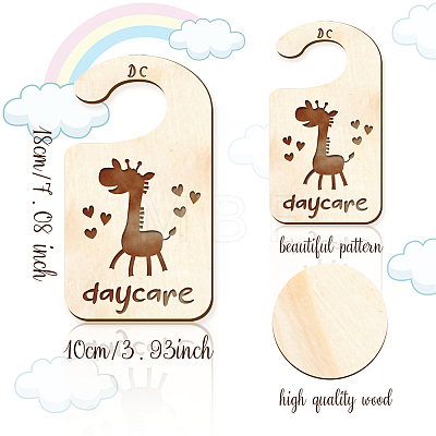 Wood Baby Closet Size Dividers AJEW-WH0352-002-1