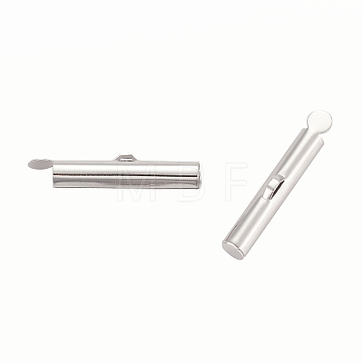 Brass Slide On End Clasp Tubes LS-KK-P031-12P-1
