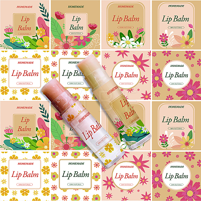 80Pcs 8 Style Custom Lip Balm DIY Label Sticker DIY-CP0007-95B-1