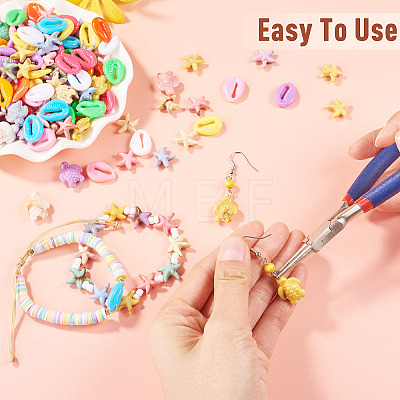 200Pcs 3 Styles Ocean Animal Opaque Acrylic Beads OACR-TA0005-04-1