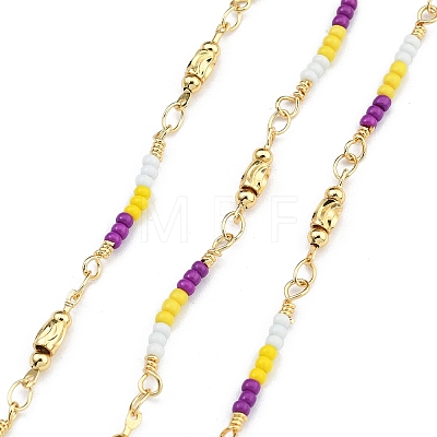 Brass Ball Chains KK-D368-02G-B-1
