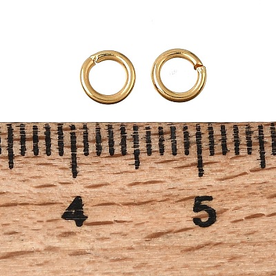 Brass Open Jump Rings KK-CBA1A60-06E-G-1