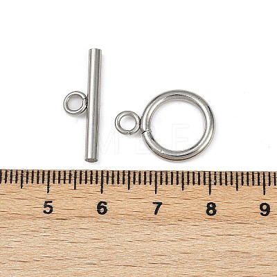 Stainless Steel Toggle Clasps STAS-C126-01A-P-1