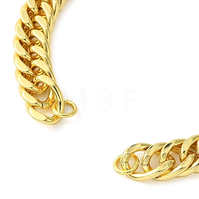 Rack Plating Brass Twisted Chain Bracelet Making KK-G501-03A-G-1