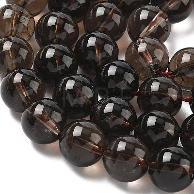 Natural Smoky Quartz Beads Strands G-C265-A01-10mm-01-1