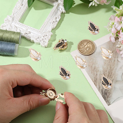 8Pcs 2 Colors Zinc Alloy Cufflinks BUTT-GL0001-13-1