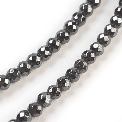 Non-Magnetic Synthetic Hematite Beads Strands HEMA-3D-1