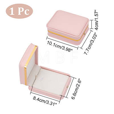 Rectangle PU Leather Pendant Boxes LBOX-WH0004-03-1