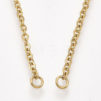 304 Stainless Steel Cable Chain Necklace Making STAS-T040-PJ209-2-54-1