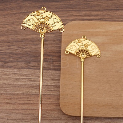 Ancient Style Alloy Hair Stick Finding PW-WGFFA7F-01-1