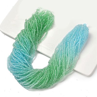 Transparent Painted Glass Beads Strands DGLA-A034-T1mm-A16-1