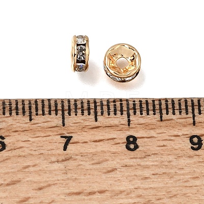 Brass Rhinestone Beads RB-K001-02G-04-1