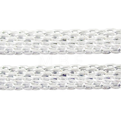 Silver Iron Mesh Chains Network Chains X-CHN004Y-S-1
