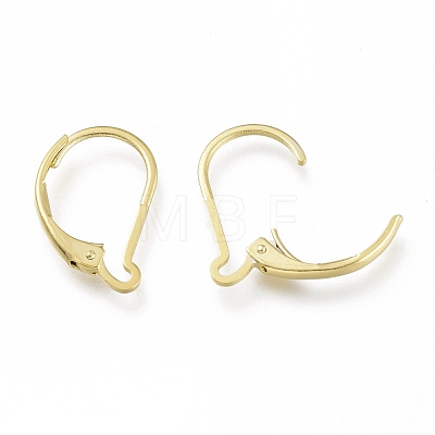 Brass Leverback Earring Findings X-KK-Z007-27G-1