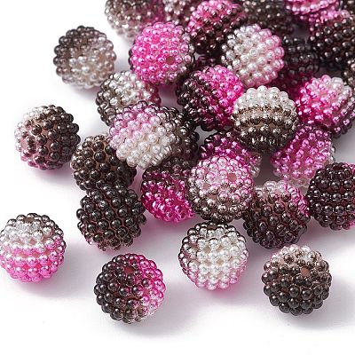 Imitation Pearl Acrylic Beads OACR-FS0001-42H-1