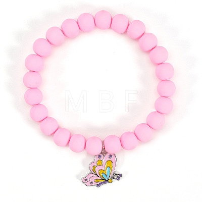 Butterfly Zinc Alloy Enamel Charm Bracelets FS-WGF96C6-04-1