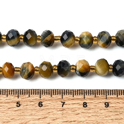 Dyed Natural Tiger Eye Beads Strands G-D105-B11-1