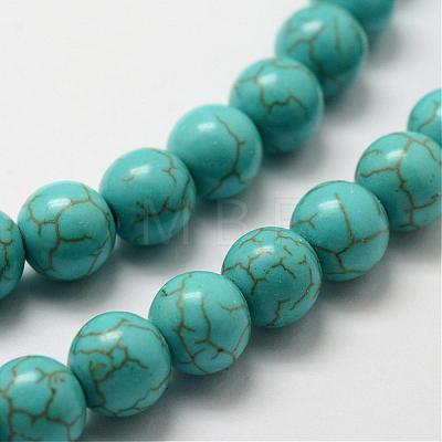 Synthetic Howlite Bead Strand G-P228-04-10mm-1