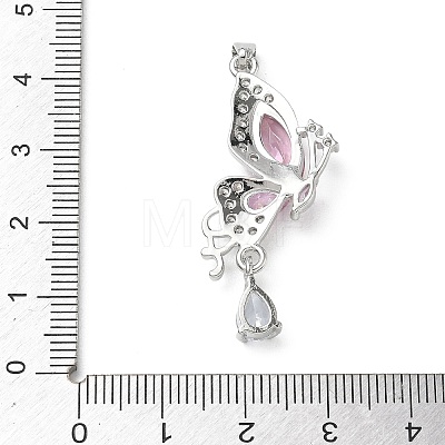 Brass Micro Pave Cubic Zirconia Pendants KK-A299-22P-02-1