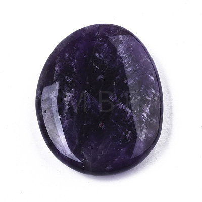 Oval Natural Mixed Gemstone Palm Stone G-N0326-017-1