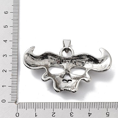 Tibetan Style Alloy Pendants TIBE-L012-040AS-08-1