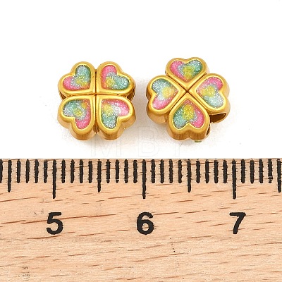 Alloy Enamel Beads ENAM-D318-01G-06-1